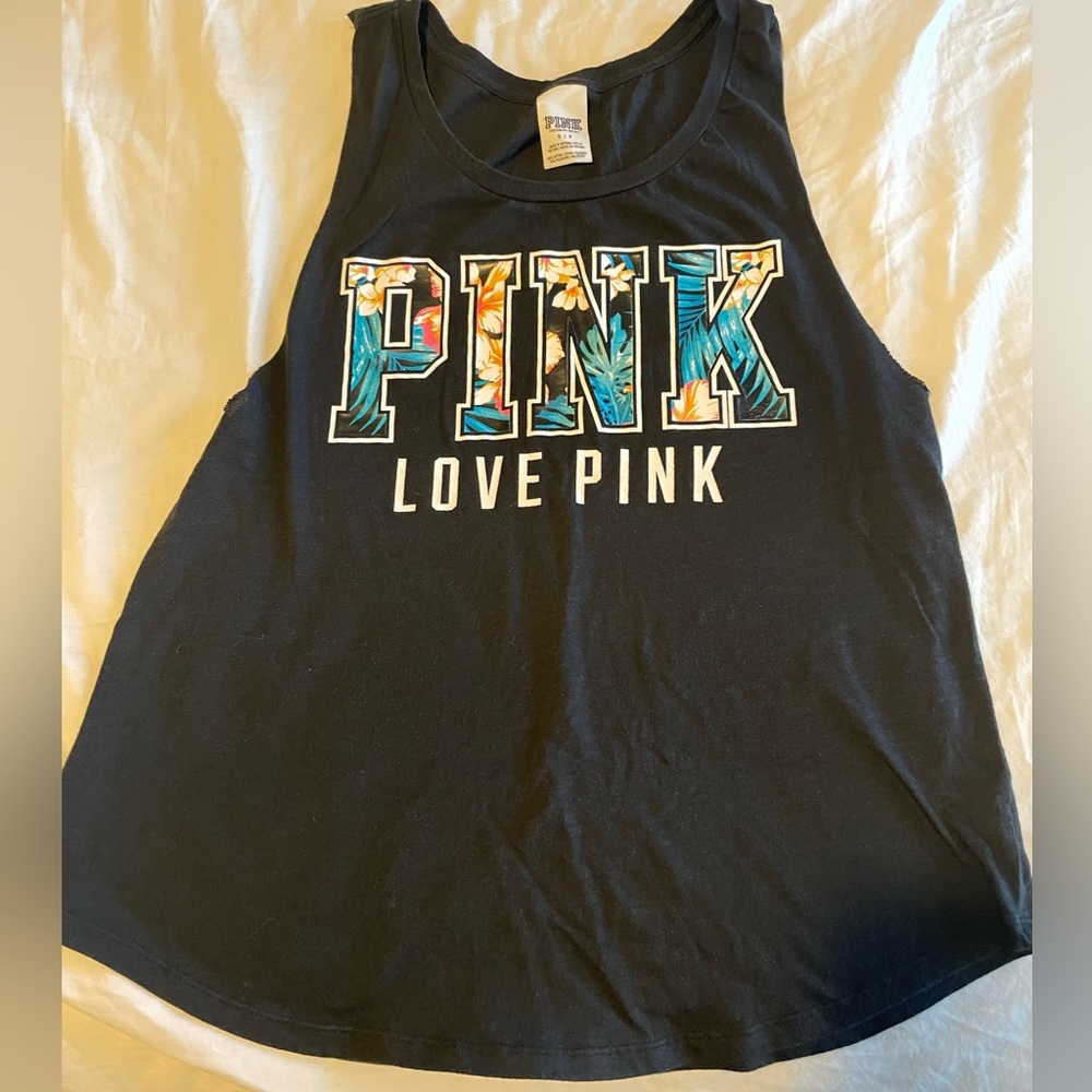 VS PINK Tropical Muscle Tank
